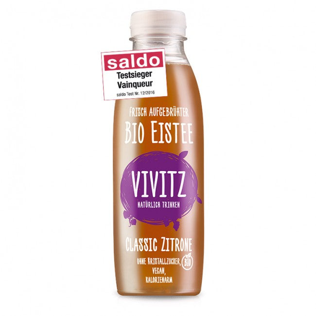 Vivitz BIO Eistee Classic Zitrone, 50cl PET