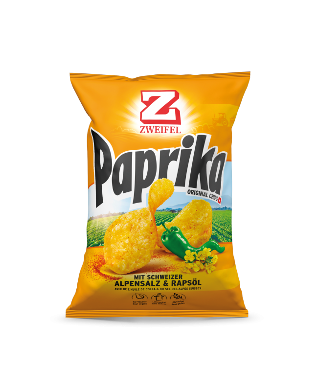 Zweifel Pommes Chips Paprika, 30 g