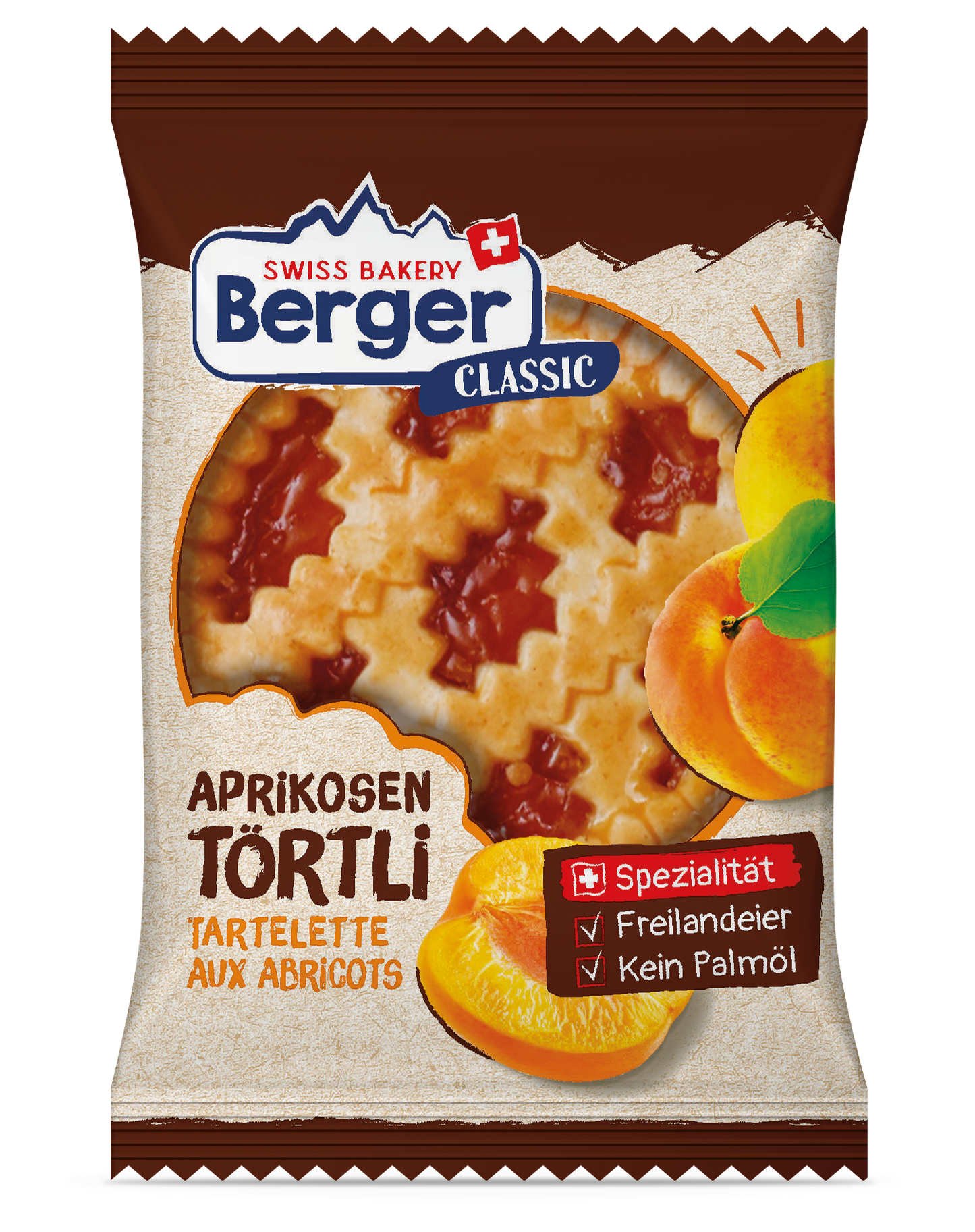 Berger Aprikosentörtli, 74 g