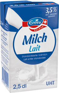 Latte intero UHT 3.5%, 250ml