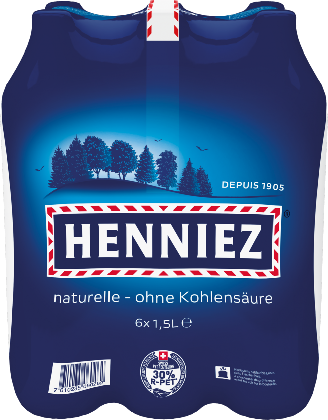 Henniez blau, 1.5 l (ohne Kohlensäure)