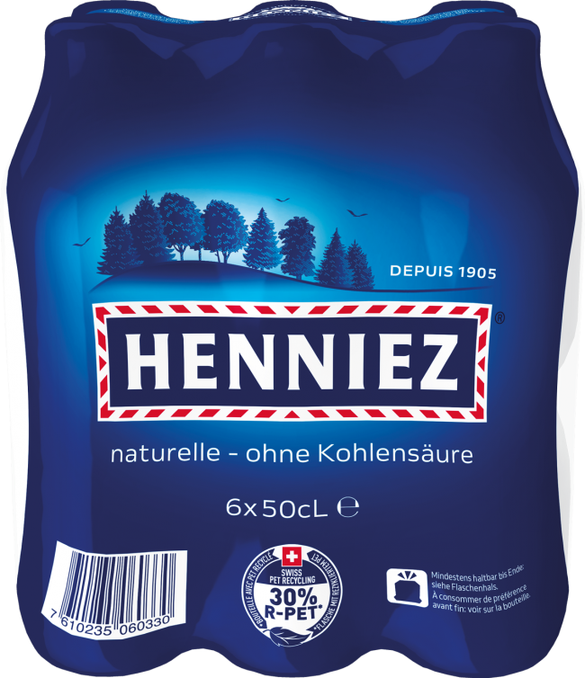 Henniez blau, ohne Kohlensäure