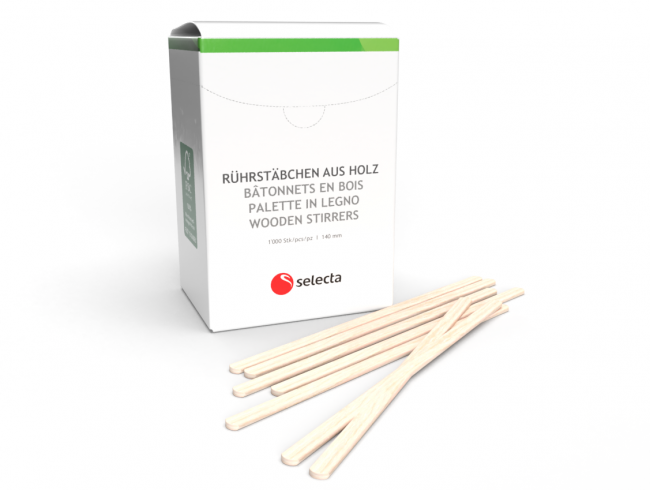 Rührstäbchen Holz 140mm