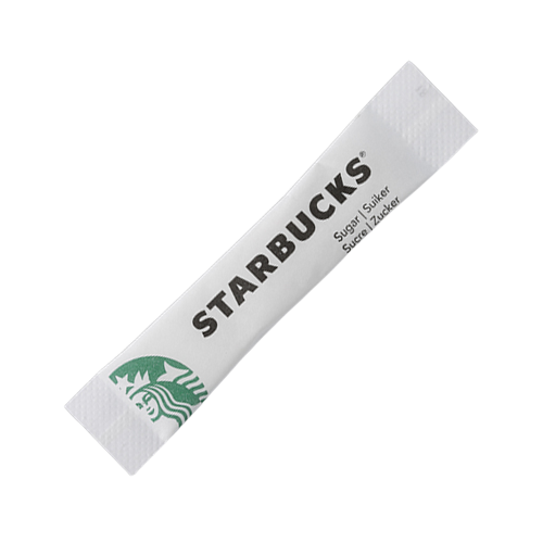 Bustine di zucchero bianco Starbucks