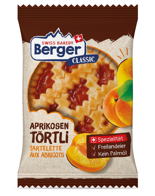 Berger Aprikosentörtli, 74 g