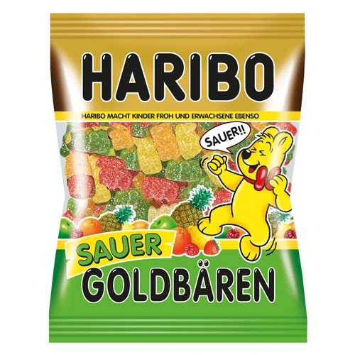 Haribo oursons d'or acid sachet 100g