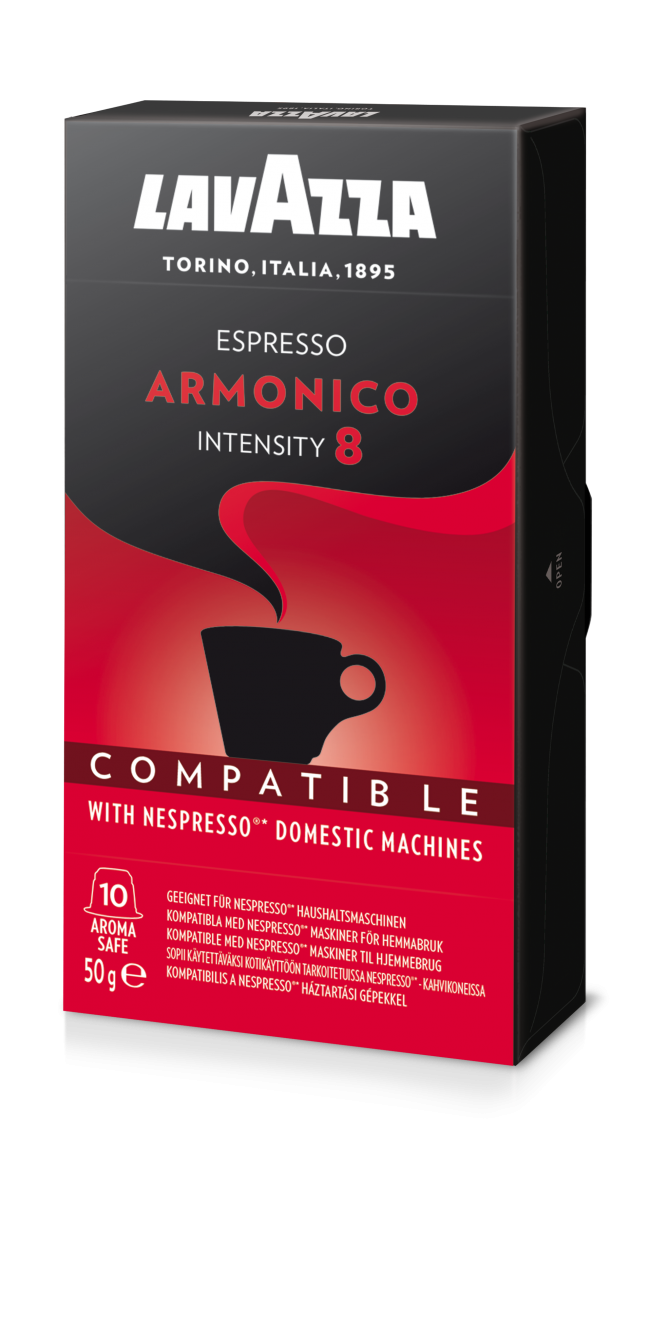 Lavazza Armonico 10 pour 8 capsules Nespresso** compatibles