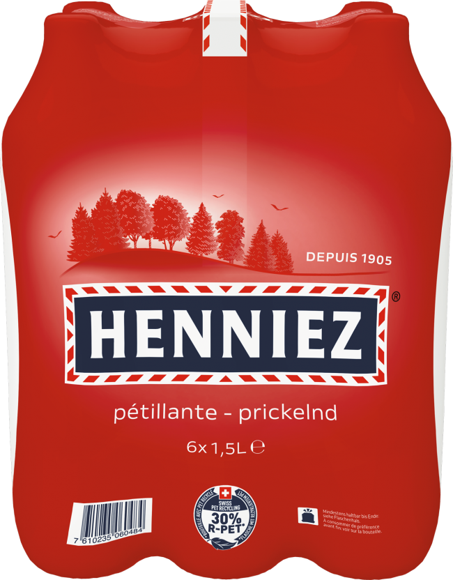 Henniez rot, 1.5 l (mit Kohlensäure)
