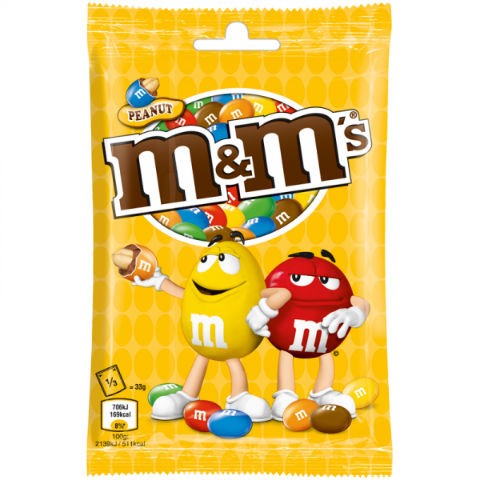 M&M's Peanuts - grande, 125 g