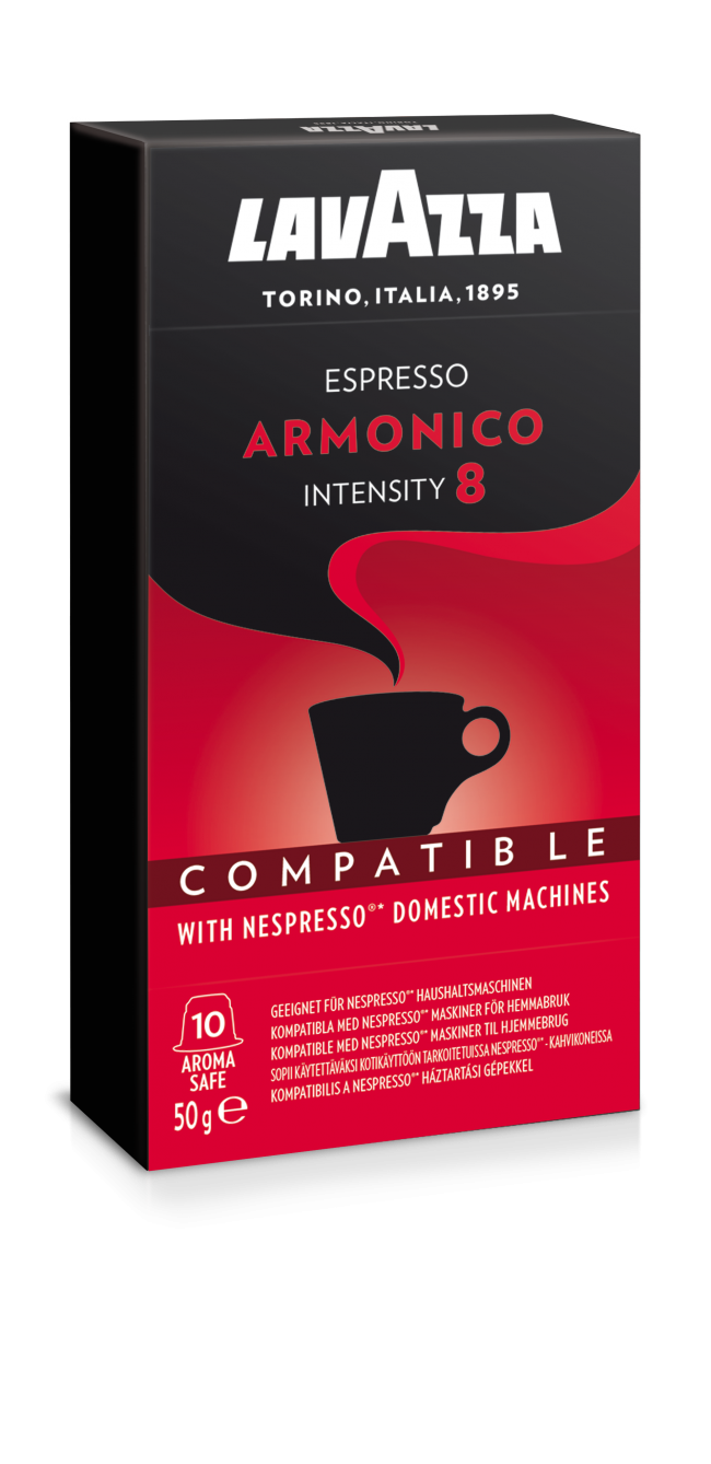 Lavazza Armonico, 10 Capsules Compatible with Nespresso®** Machines