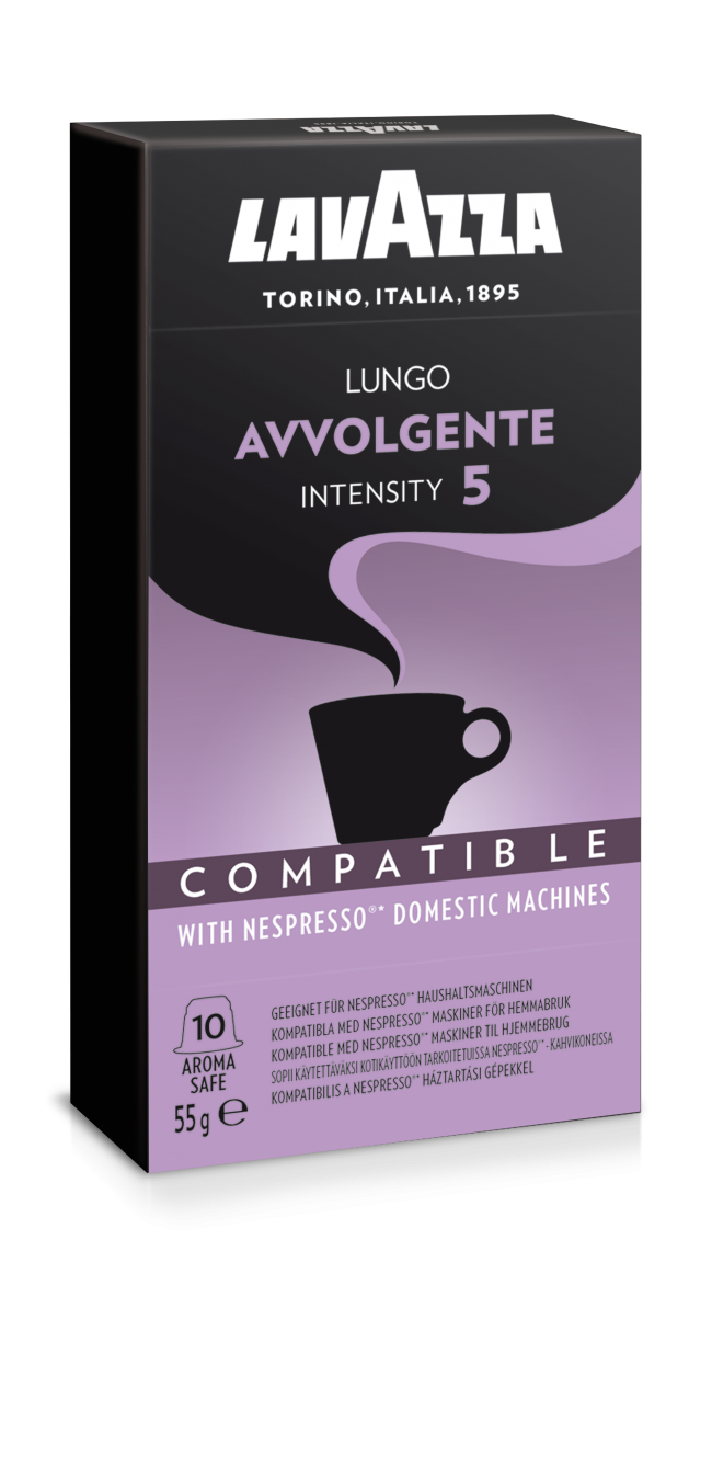 Lavazza Avvolgente, 10 Capsules Compatible with Nespresso®** Machines